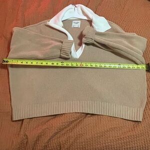 Abercrombie Women's Notch-Neck Sweater Polo